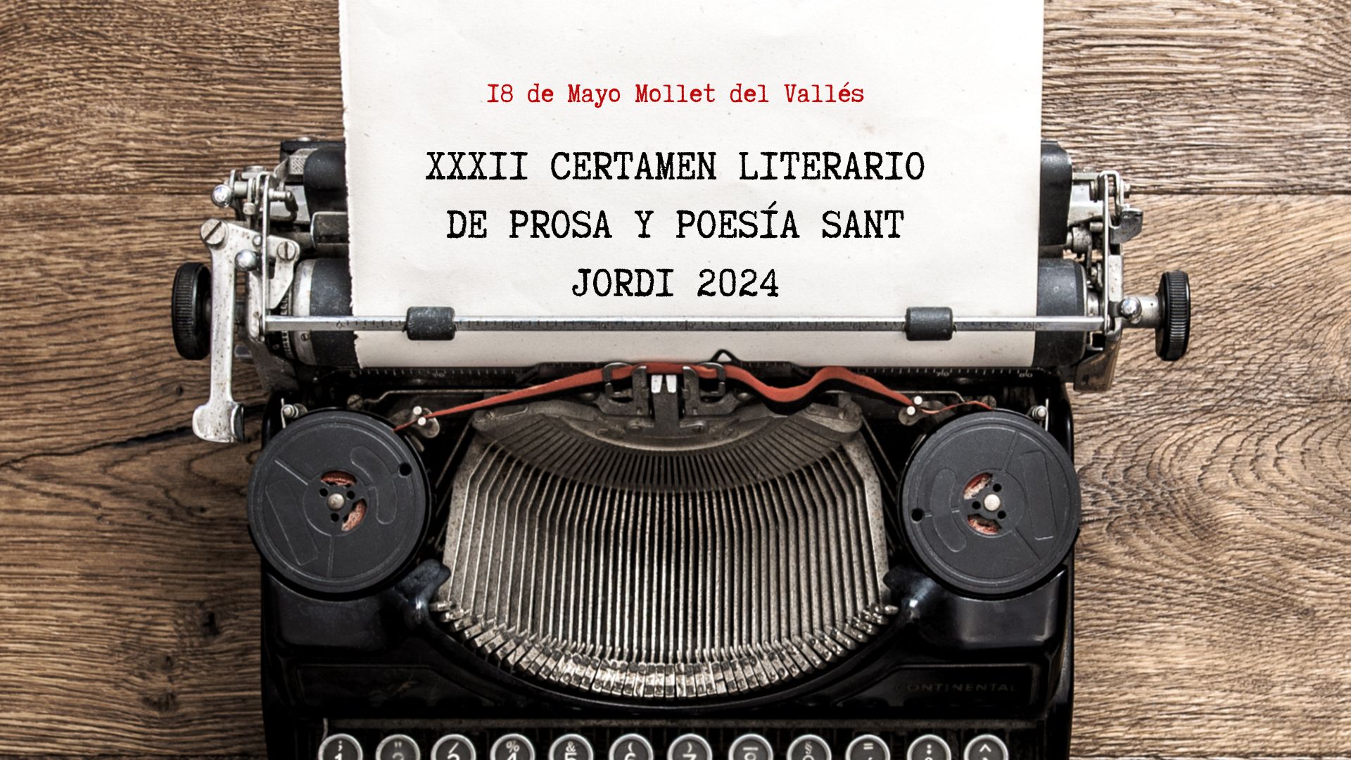 XXXII CERTAMEN LITERARIO DE PROSA Y POESÍA SANT JORDI 2024